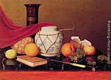 William Michael Harnett Famous Paintings - Still Life with Ginger Jar